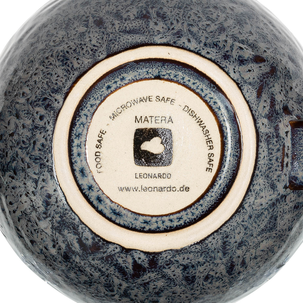 Keramiktasse Matera (4er-Set) - Keramik - 180 ml - Anthrazit