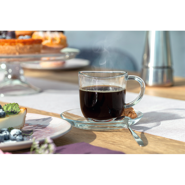 Tasse Napoli I (6er-Set) - Transparent - Klarglas - Fassungsvermögen: 0.28 L
