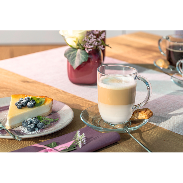 Tasse Napoli I (6er-Set) - Transparent - Klarglas - Fassungsvermögen: 0.38 L