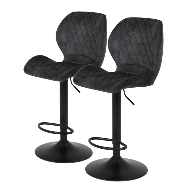 Barstuhl Ripley 2er-Set - Anthrazit