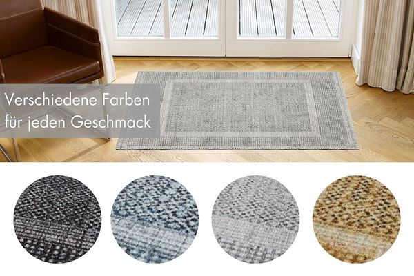 Fußmatte  Square - Polyamid - Silber - 67 x 110 cm