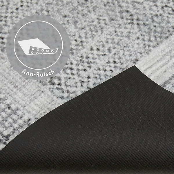 Fußmatte  Square - Polyamid - Silber - 67 x 110 cm