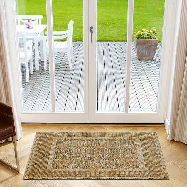 Fußmatte  Square - Polyamid - Honig - 67 x 110 cm