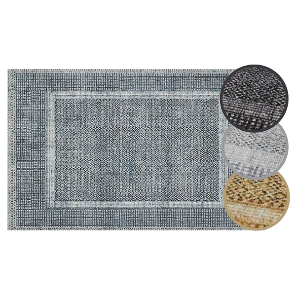 Fußmatte  Square - Polyamid - Dunkelblau - 67 x 110 cm