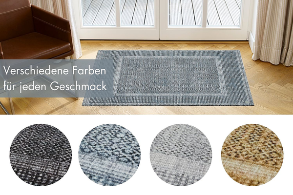 Fußmatte  Square - Polyamid - Dunkelblau - 67 x 110 cm