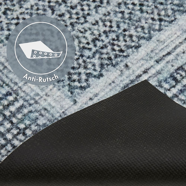 Fußmatte  Square - Polyamid - Dunkelblau - 67 x 110 cm