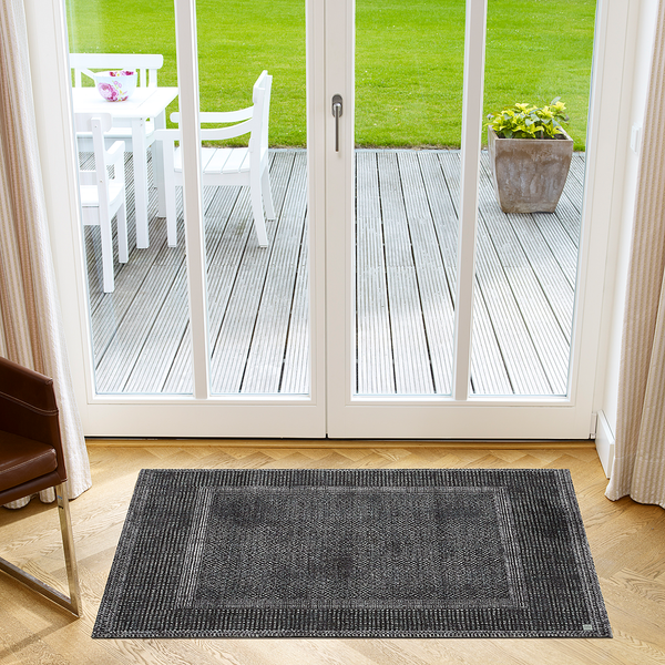 Fußmatte  Square - Polyamid - Dunkelgrau - 67 x 110 cm