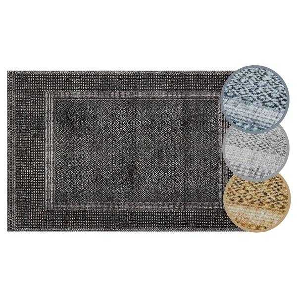 Fußmatte  Square - Polyamid - Dunkelgrau - 67 x 110 cm