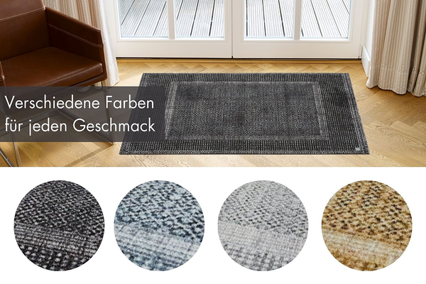 Fußmatte  Square - Polyamid - Dunkelgrau - 67 x 110 cm