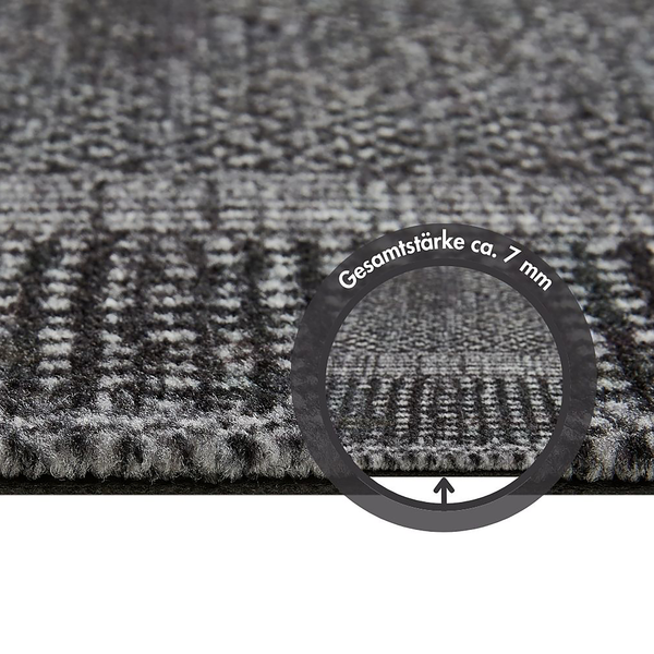 Fußmatte  Square - Polyamid - Dunkelgrau - 67 x 110 cm