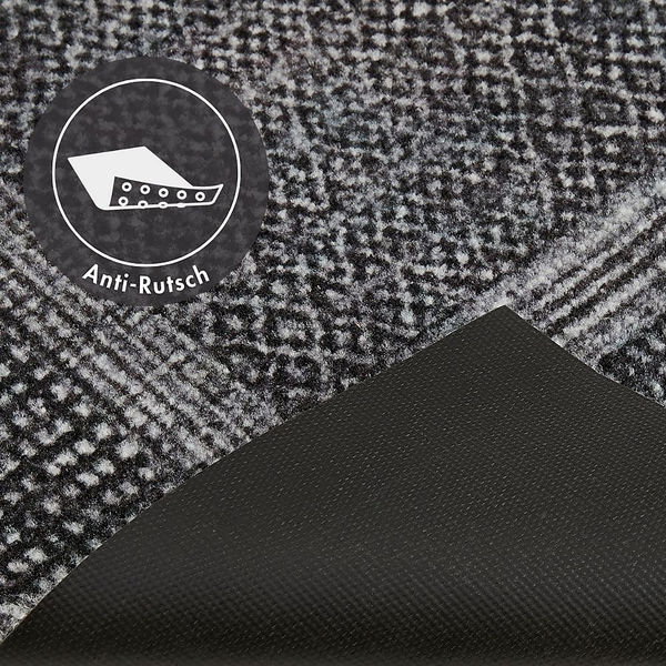 Fußmatte  Square - Polyamid - Dunkelgrau - 67 x 110 cm