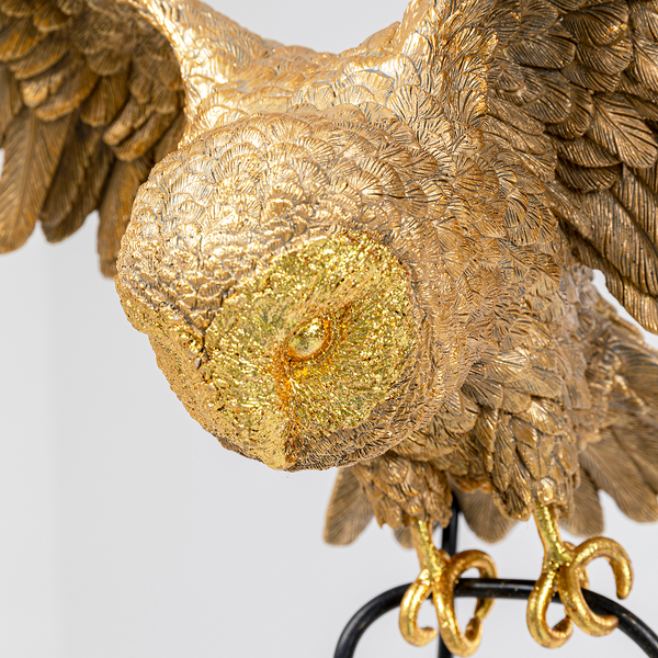 Pendelleuchte Owl - Polyresin / Stahl - 1-flammig