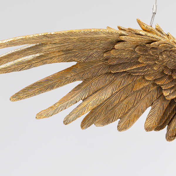Pendelleuchte Owl - Polyresin / Stahl - 1-flammig