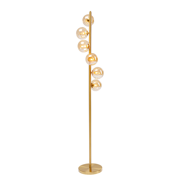 Stehleuchte Scala Balls I - Glas / Stahl - 6-flammig