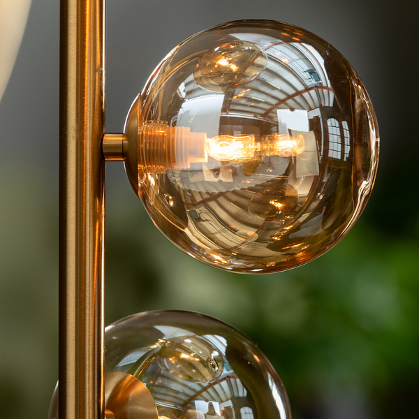 Stehleuchte Scala Balls I - Glas / Stahl - 6-flammig