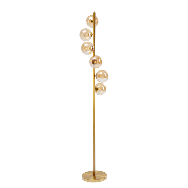 Stehleuchte Scala Balls I - Glas / Stahl - 6-flammig