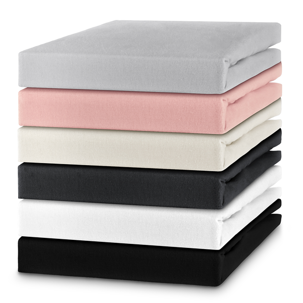 Feinbiber Spannbettlaken Vindum - Baumwolle - Anthrazit - 90 x 200 cm