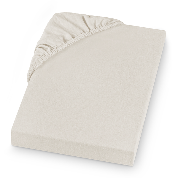 Feinbiber Spannbettlaken Vindum - Baumwolle - Beige - 200 x 200 cm