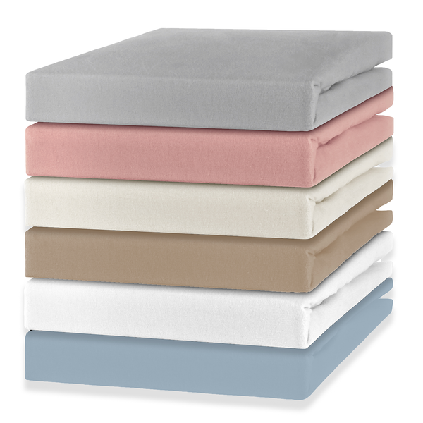 Feinbiber Spannbettlaken Gots - GOTS-Baumwolle - Altrosa - 180 x 200 cm