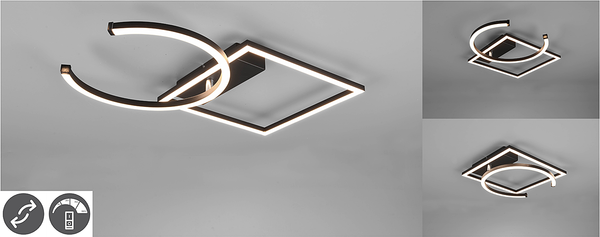 LED-Deckenleuchte Pivot III - Polyacryl / Eisen - 1-flammig