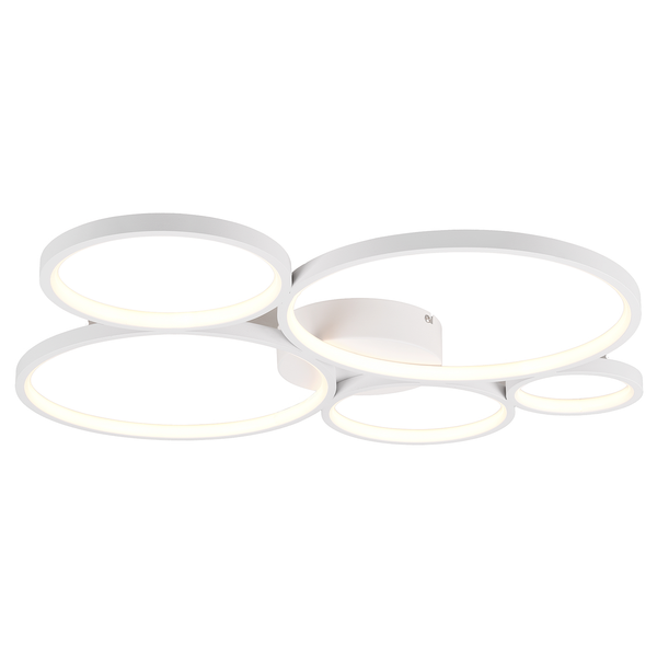 LED-Deckenleuchte Rondo - Kunststoff / Eisen - 1-flammig - Weiß