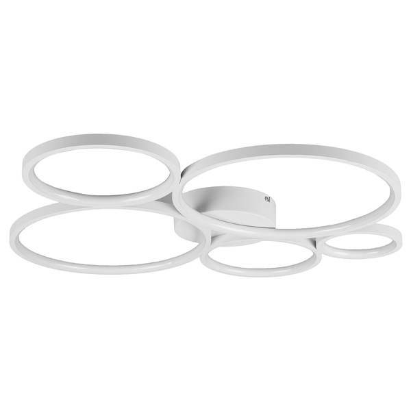 LED-Deckenleuchte Rondo - Kunststoff / Eisen - 1-flammig - Weiß