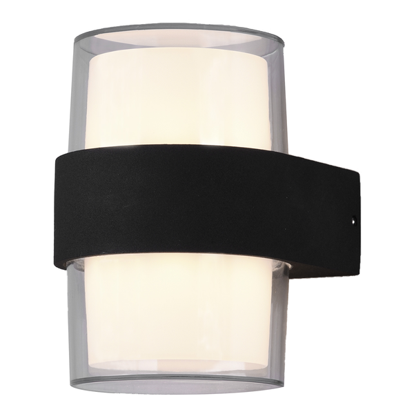 LED-Wandleuchte Molina I - Polyacryl / Aluminium - 2-flammig