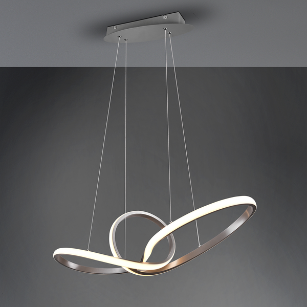 LED-Pendelleuchte Sansa I - Polyacryl / Eisen - 1-flammig