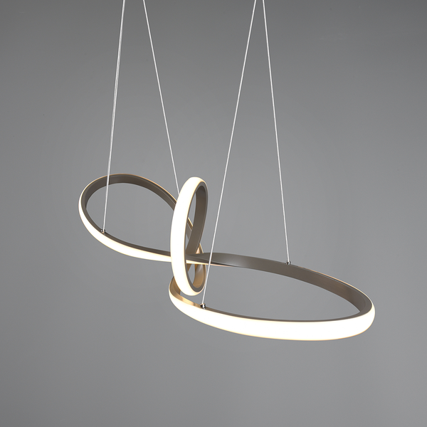 LED-Pendelleuchte Sansa I - Polyacryl / Eisen - 1-flammig