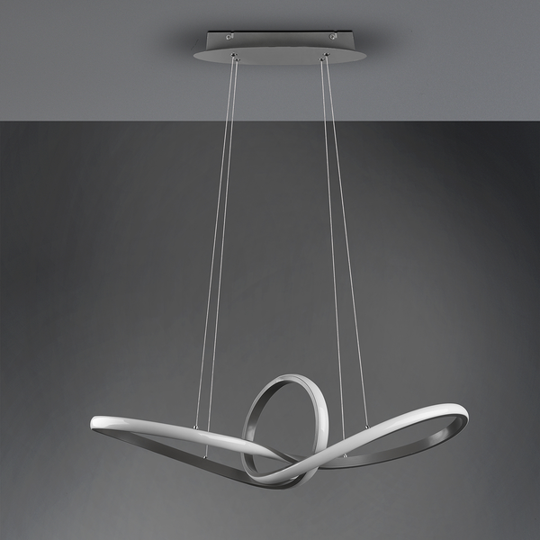 LED-Pendelleuchte Sansa I - Polyacryl / Eisen - 1-flammig