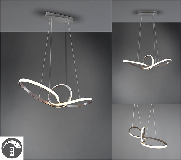 LED-Pendelleuchte Sansa I - Polyacryl / Eisen - 1-flammig