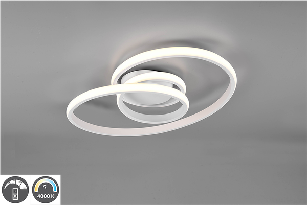 LED-Deckenleuchte Sansa II - Polyacryl / Eisen - 1-flammig