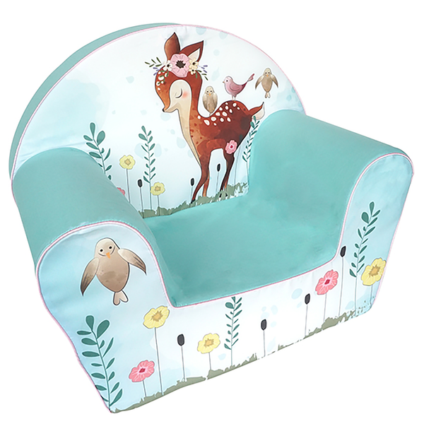 Kindersessel Fawn - Multicolor - Baumwollstoff - 34 x 42 x 51 cm