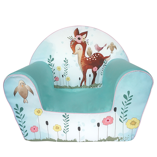 Kindersessel Fawn - Multicolor - Baumwollstoff - 34 x 42 x 51 cm