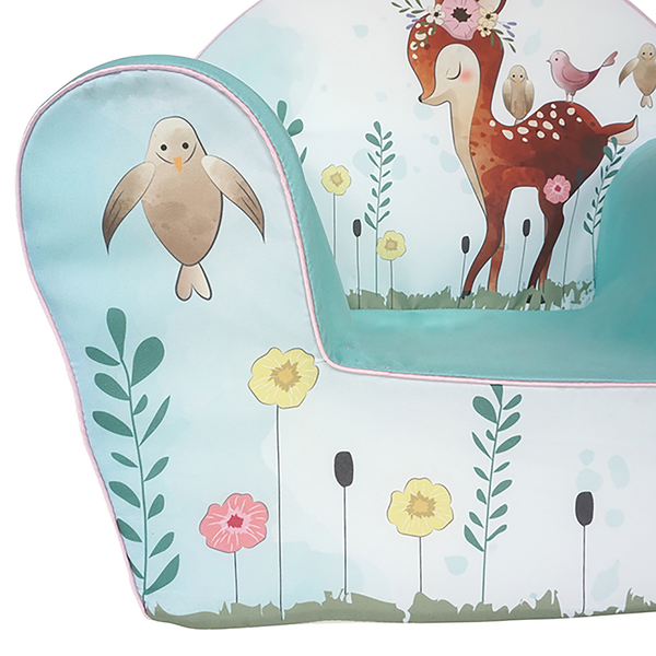 Kindersessel Fawn - Multicolor - Baumwollstoff - 34 x 42 x 51 cm