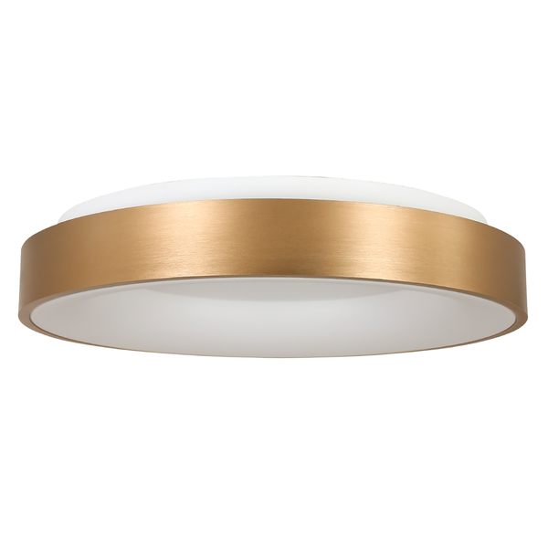 LED-Deckenleuchte Ringlede - Aluminium - Gold - Durchmesser: 48 cm