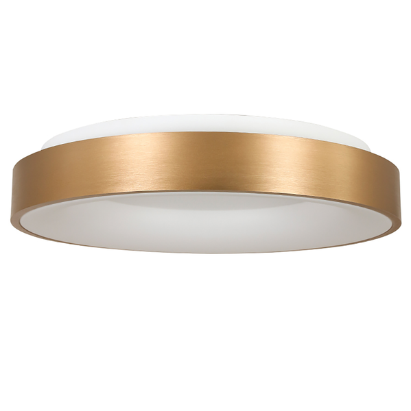 LED-Deckenleuchte Ringlede - Aluminium - Gold - Durchmesser: 38 cm
