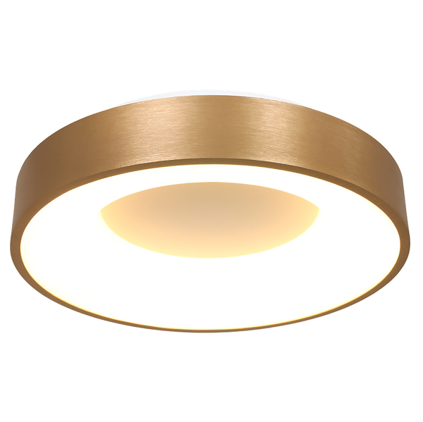 LED-Deckenleuchte Ringlede - Aluminium - Gold - Durchmesser: 38 cm