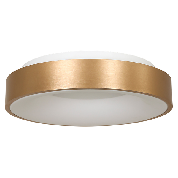 LED-Deckenleuchte Ringlede - Aluminium - Gold - Durchmesser: 38 cm