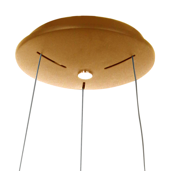 LED-Pendelleuchte Ringlede - Aluminium - 1-flammig - Kupfer - Durchmesser: 48 cm