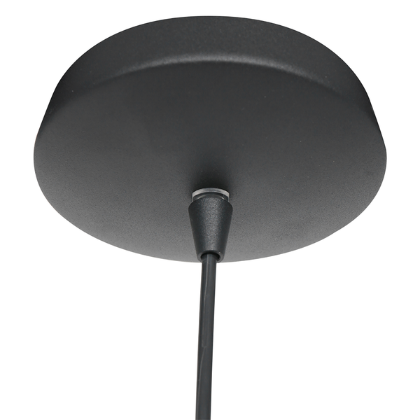 LED-Pendelleuchte Tallerken IV - Milchglas / Eisen - 1-flammig