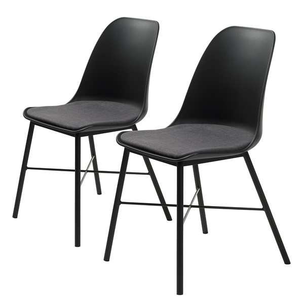 Esszimmerstuhl Feda (2er-Set) - Schwarz