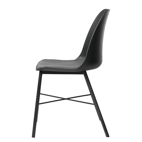 Esszimmerstuhl Feda (2er-Set) - Schwarz