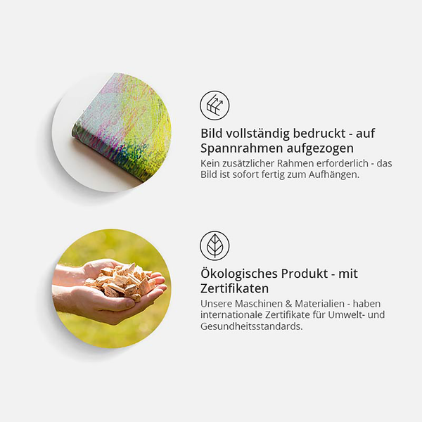 Wandbild Bunte Weltkarte Triptychon - Leinwand - Mehrfarbig - 90 x 60 cm