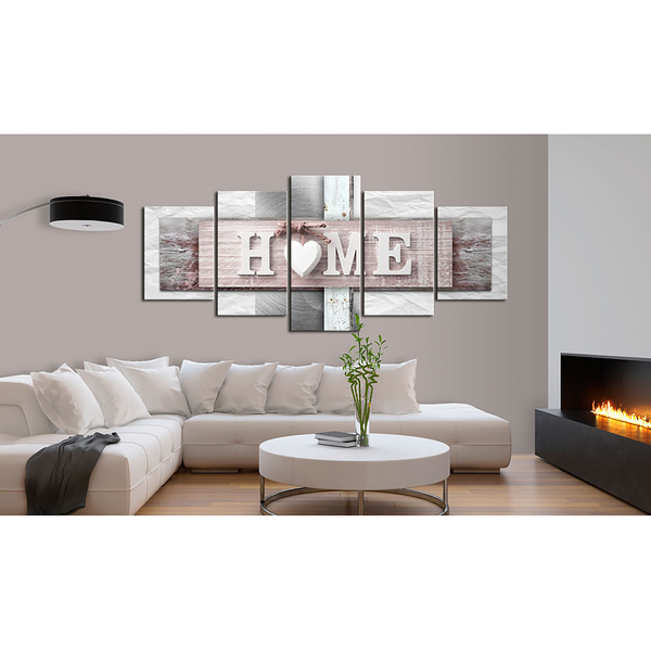 Wandbild Home: Eclecticism - Leinwand - Mehrfarbig - 100 x 50 cm