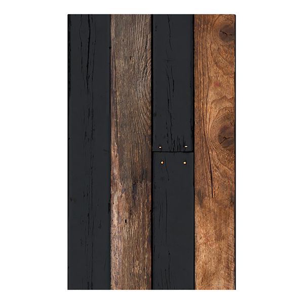 Vlies Fototapete Wooden Duo - Vlies - Mehrfarbig - 50 x 1000 cm