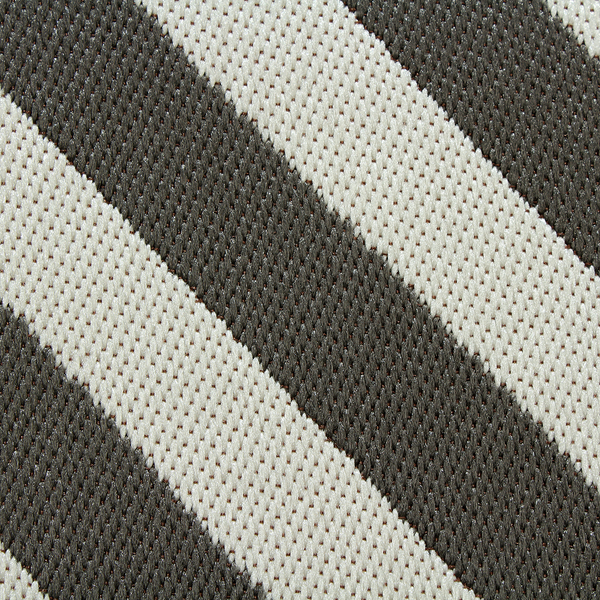 In-/Outdoorteppich Saal - Kunstfaser - Elfenbein / Grau - 80 x 150 cm