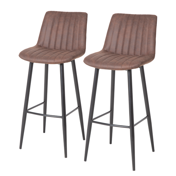 Barstuhl Midge (2er-Set) - Vintage Braun
