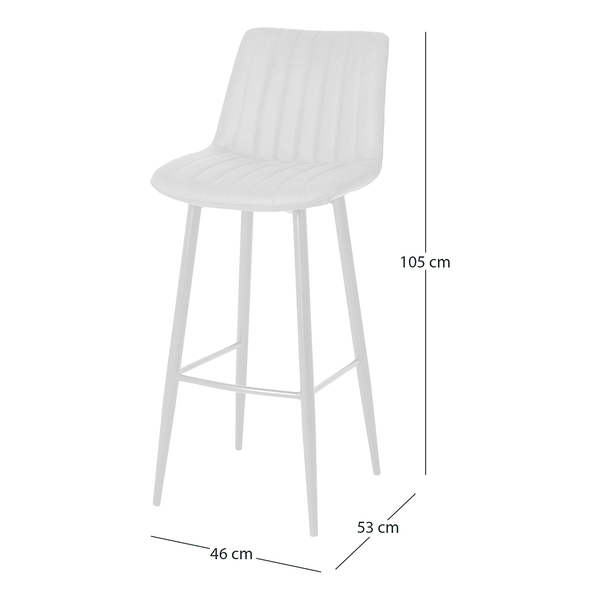 Barstuhl Midge (2er-Set) - Vintage Braun