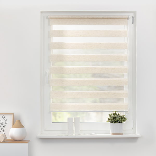 Duo-Rollo Klemmfix II - Polyester - Beige - 45 x 150 cm